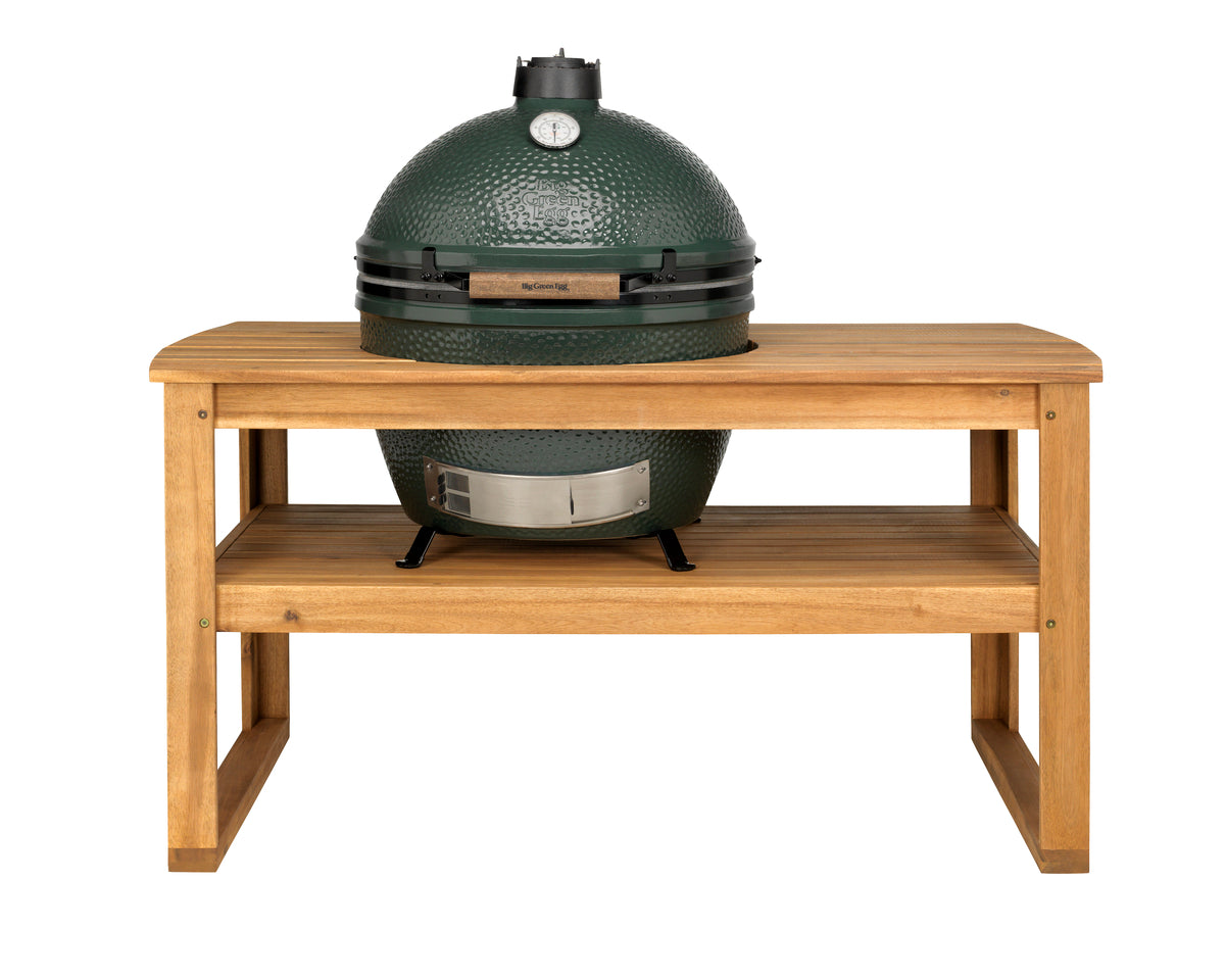 Tavolo in legno di eucalipto per Big Green Egg Xlarge