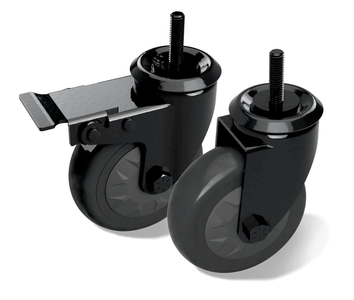 Set 2 Ruote per supporti Big Green Egg