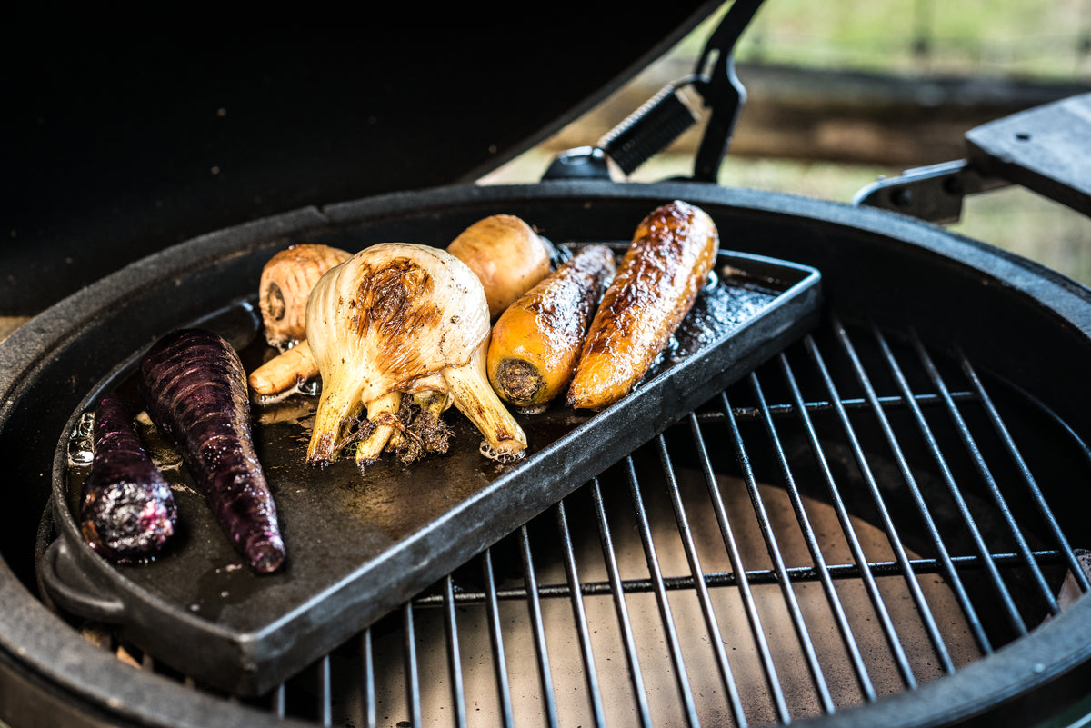 Piastra mezzaluna in ghisa